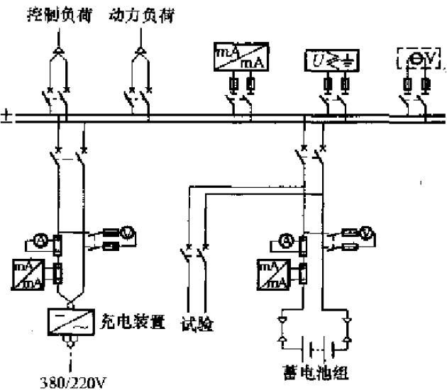 单母线接线直流系统