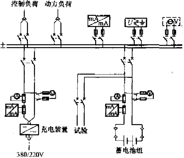 单母线接线直流系统